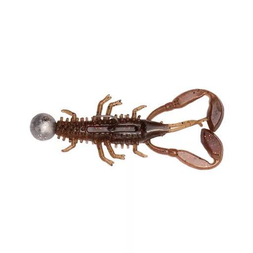 Fox Rage Micro Critter Mixed Colour Loaded Lure Pack vegyes UV: Green Pumpkin, Lemon Tiger, Hot Olive, Natural 5 cm 3 g-os jigfejjel 4 db/csomag lágy műcsali