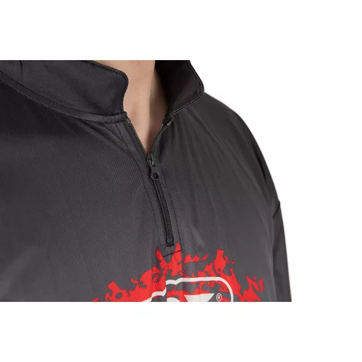 Fox Rage Performance Team fekete-szürke hosszú ujjú felső 2XL