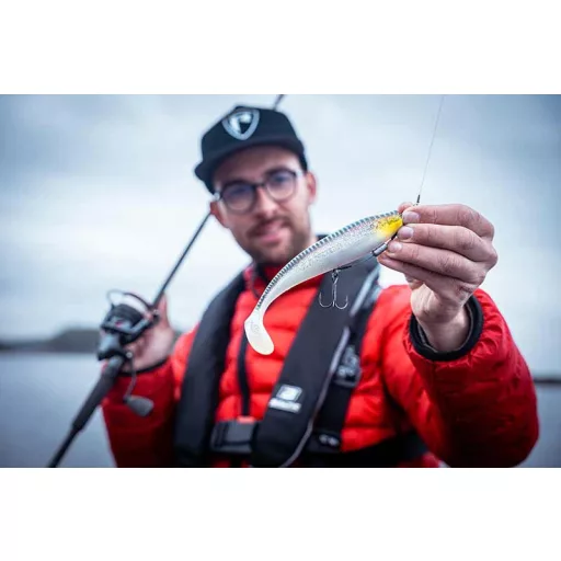 Fox Rage Zander Pro Shad Loaded UV ezüst Halo 18 cm swimbait