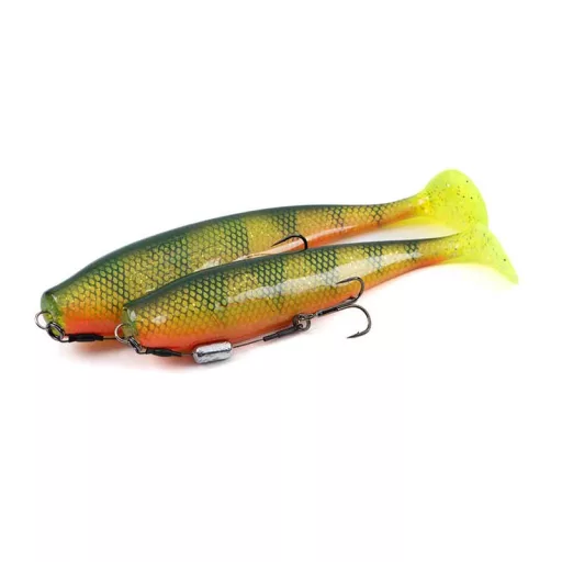 Fox Rage Zander Pro Shad Loaded UV csillámos sügér 18 cm swimbait