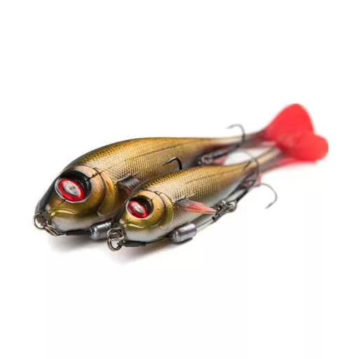 Fox Rage Super Slick Shad Loaded UV natúr sügér 18 cm swimbait