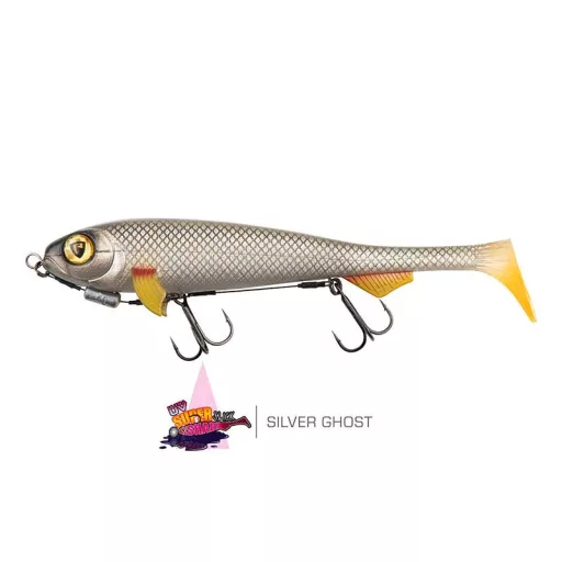 Fox Rage Super Slick Shad Loaded UV natúr sügér 18 cm swimbait
