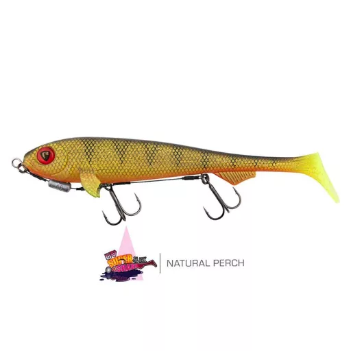 Fox Rage Super Slick Shad Loaded UV arany Prey 18 cm swimbait
