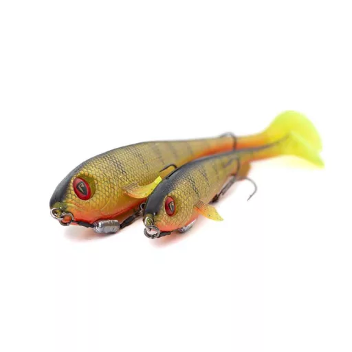Fox Rage Super Slick Shad Loaded UV natúr sügér 23 cm swimbait