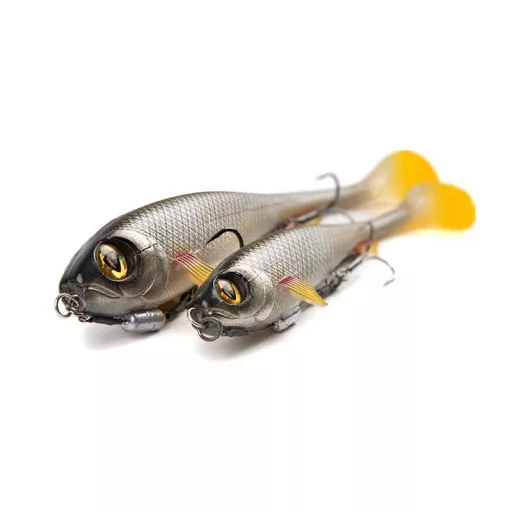 Fox Rage Super Slick Shad Loaded UV ezüst Ghost 23 cm swimbait