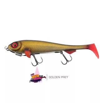   Fox Rage Super Slick Shad Loaded UV arany Prey 23 cm swimbait