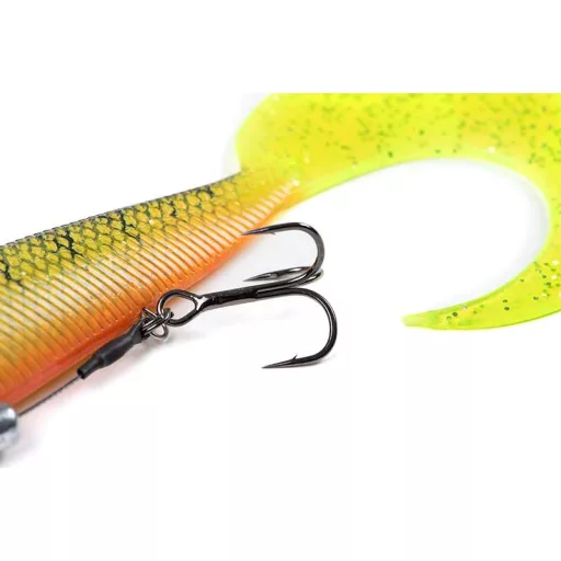Fox Rage Pro Grub Loaded UV csillámos sügér 12 cm swimbait