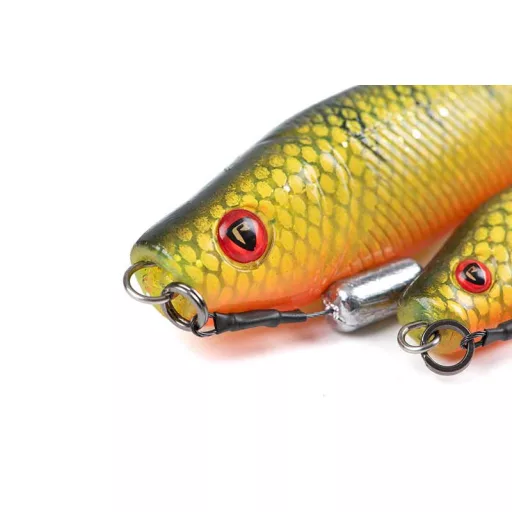 Fox Rage Pro Grub Loaded UV csillámos sügér 12 cm swimbait