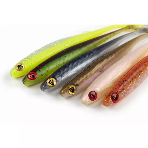 Fox Rage Slick Finesse UV kék hátú chartreuse 11 cm 1 db gumihal