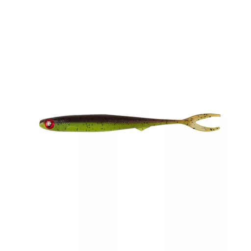 Fox Rage Slick Finesse UV kék hátú chartreuse 16 cm 1 db gumihal