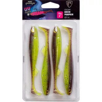   Fox Rage Slick Shad Single Colour Packs Ultra UV-uv Green Pumpkin 13 cm 1 db gumihal