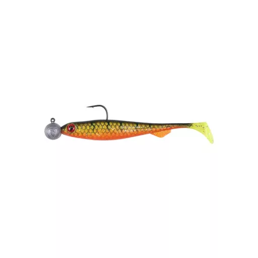 Fox Rage Loaded Slick Shad UV Hot Olive 11 cm 12 g-os jigfejjel 1 db gumihal