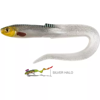 Fox Rage Slick Eel UV ezüst Halo 21 cm 1 db gumihal
