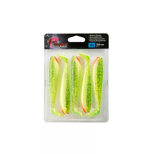 Fox Rage Zander Pro Shad Single Colour Packs 5x Ultra UV Hot Olive 10 cm 1 db gumihal