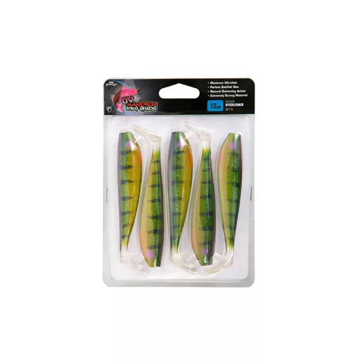 Fox Rage Zander Pro Shad Single Colour Packs 5x Ultra UV Hot Olive 12 cm 1 db gumihal