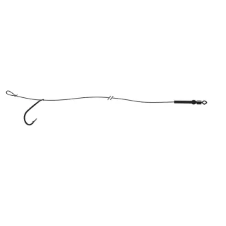   Jaxon XTR Carp 4-es 21 cm hosszú szárú horoggal szerelt bojlis előkötött horog