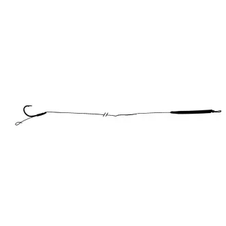   Jaxon XTR Carp 4-es 20 cm fonott bojlis előkötött horog hurokvéggel és gubancgátló hüvellyel
