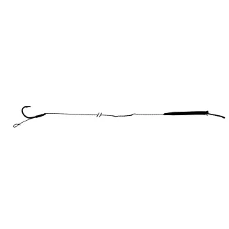   Jaxon XTR Carp 6-os 20 cm fonott bojlis előkötött horog hurokvéggel és hosszított védőcsővel