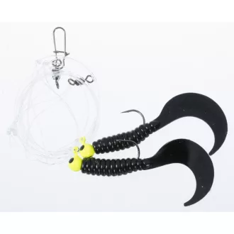   Jaxon twister ver ix 2/0 w weight 0,6 mm 70 mm ragadozóhalas szerelék