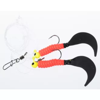   Jaxon twister ver nx 2/0 w weight 0,6 mm 70 mm ragadozóhalas szerelék