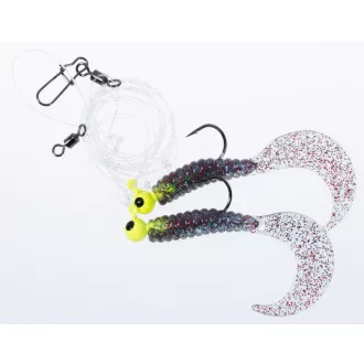   Jaxon twister ver sx 2/0 w weight 0,6 mm 70 mm ragadozóhalas szerelék