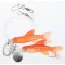 Jaxon Pro Marine tőkehalazó 1/0 0,60/0,5 mm 130 cm narancssárga ragadozóhalas szerelék