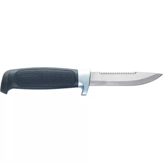 Jaxon 22 cm fekete fogazott pengehátú horgászkés