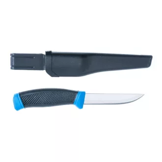 Jaxon 22 cm fekete–kék sima pengehátú horgászkés