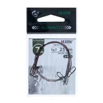   Jaxon sumato 7 kg 20 cm 1 × 7 szálú acélból ragadozóhalas előke 2 db/csomag