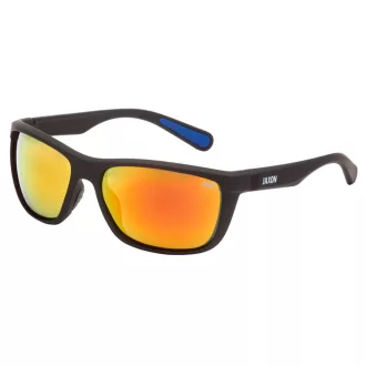   Jaxon fekete–kék kék szárbelsős teljes keretes szivárvány tükrös lencsés 0,74 mm polarizált napszemüveg