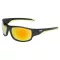 Jaxon fekete–zöld színes szárbelsős teljes keretes szivárvány tükrös lencsés 0,74 mm polarizált napszemüveg