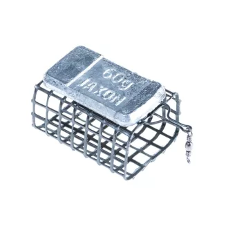   Jaxon nyitott szögletes feeder etetőkosár 25 × 32 × 56 mm 100 g fekete 1 db