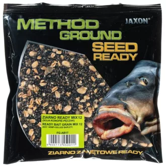   Jaxon Seed Mix 12 Szója-kender-hántolt Árpa horgászmag 500 g
