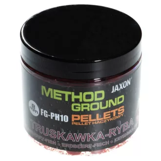   Jaxon Method Ground Hook Pellets Strawberry-fish (eper-hal) 8 mm 100 g horogpellet