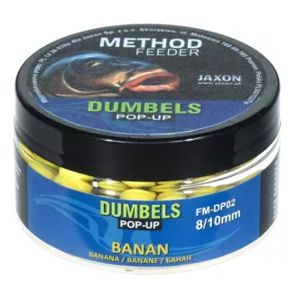   Jaxon Dumbels Method Feeder Banana (banán) 8/10 mm 30 g pop-up csali