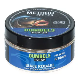   Jaxon Dumbels Method Feeder Maggots (csonti) 8/10 mm 30 g pop-up csali