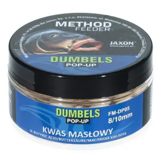   Jaxon Dumbels Method Feeder N-butyric Acid (vajsav) 8/10 mm 30 g pop-up csali