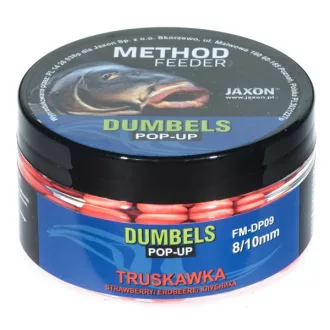   Jaxon Dumbels Method Feeder Strawberry (eper) 8/10 mm 30 g pop-up csali