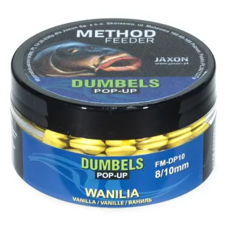   Jaxon Dumbels Method Feeder Vanilla (vanília) 8/10 mm 30 g pop-up csali