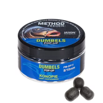   Jaxon Dumbels Method Feeder Hemp (kender) 8/10 mm 30 g pop-up csali