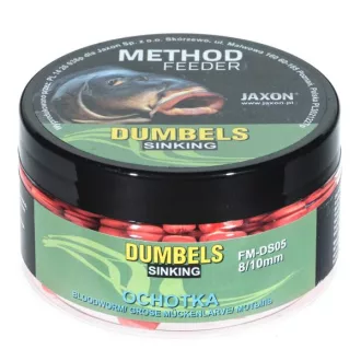   Jaxon Dumbels Sinking Method Feeder Bloodworm (szúnyoglárva) 8/10 mm 50 g wafter csali