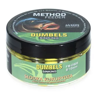   Jaxon Dumbels Sinking Method Feeder Édes Kukorica 8/10 mm 50 g wafter csali