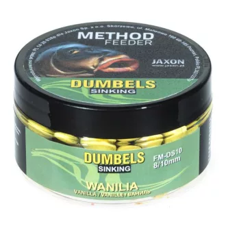   Jaxon Dumbels Sinking Method Feeder Vanília 8/10 mm 50 g wafter csali