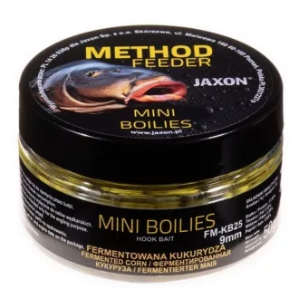   Jaxon Mini Method Fermented Corn (fermentált kukorica) 9 mm 50 g horogbojli