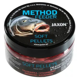   Jaxon Soft Pellets Strawberry (eper) 8/10 mm 50 g horogpellet