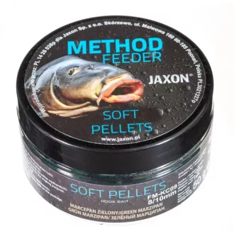   Jaxon Soft Pellets Green Marzipan (marcipán) 8/10 mm 50 g horogpellet