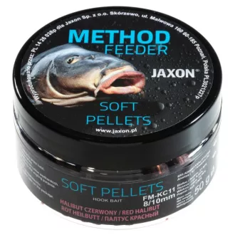 Jaxon Soft Pellets Red Halibut 8/10 mm 50 g horogpellet