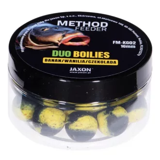   Jaxon Duo- Method Feeder Banán Vaníla Csokoládé 16 mm 40 g horogbojli