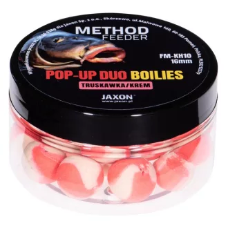   Jaxon Duo- Method Feeder Strawberry Cream (eper-krém) 16 mm 40 g pop-up csali