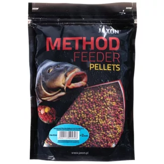   Jaxon Pellets Method Feeder Ananász Eper Tutti-frutti 2 mm 500 g etetőpellet